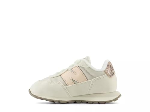 New Balance Kids 237 Bungee Sneaker, TURTLEDOVE/VINTAGE ROSE, 6 W Toddler (1-4 Years)2