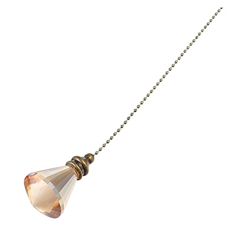 Image of Yardwe Garden Hanging Ornament Crystal Prism Pendant Ceiling Fan Light Decorations