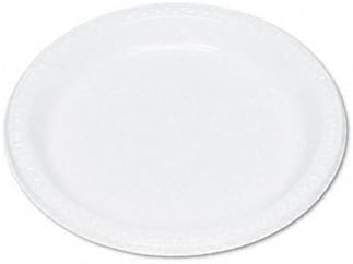 TABLEMATE Plastic Dinnerware, Plates, 9" Diameter, White, 125 per Pack Case of 2