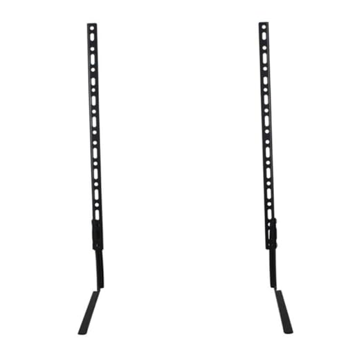 Support TV pied acier Zerodeko base stable pour resoudre les ecrans bancals