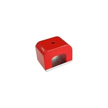 1.57" Strong Horseshoe Alnico Magnets, Red Cast Horseshoe Magnet with Keeper,Powerful Nail Polish U Shaped Magnets for Education,22 lbs Pull Heavy-Duty Alnico Welding Magnet