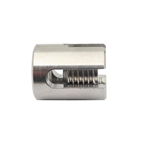 Abrazadera cruzada de acero inoxidable 316 para cable de 1/8 de 4 piezas 6