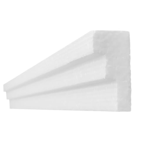 Moldura roda teto decoração em isopor EPS modelo 5cm kit com 20 metros KUAD3D5