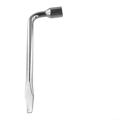 Clé à douille robuste 17/19/21 mm pour réparation d'écrous de roue de voiture, clé hexagonale en acier inoxydable 45#, poignée de 28 cm (17 mm)