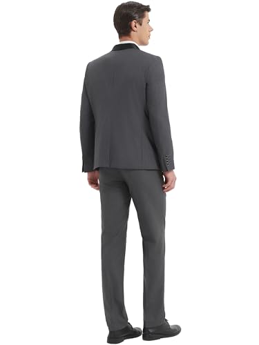 Mens Suit 3 Pieces Slim Fit Shawl Lapel Solid Tuxedo Blazer Vest Pants Shirt Bow Tie and Tie Prom Party Wedding Dinner2