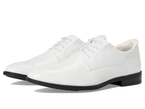 Marc Joseph New York Men's State Street Oxfords (Hands-Free Technology), White Patent, 11.5 Medium