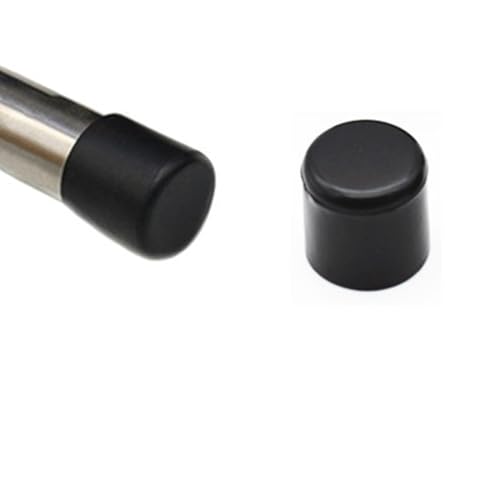 Image of Round Rubber Hole Plugs 3 /4 inch (19 mm), Vinyl End Cap, Black Rubber Caps for Metal Tubing, Fences, Glide Protection 10Pcs