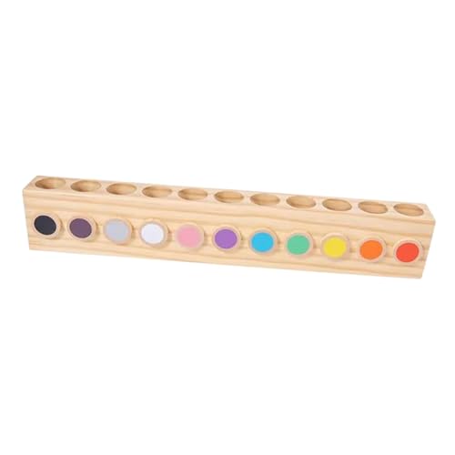 Organiseur de crayons de couleur en bois premium à 11 cases