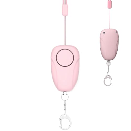 Llavero de seguridad personal, alarma personal de sonido seguro, alarma antirrobo de 120 DB | Alarma antilobo personal con carga USB para protegerse contra amenazas potenciales