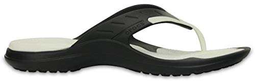 Crocs Chanclas deportivas unisex, negro blanco, 37.5/38.5 EU