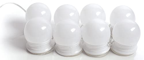 Perfect Life Ideas 8 Piece Portable Vanity Lights for Mirror USB Powered- Hollywood Style Led Bulb Vanity Lights – 10 Ft Adjustable Length Vanity Mirror Lights with Suction Cups Perfect Life Ideas 8 Piece Portable Vanity Lights for Mirror USB Powered- Hollywood Style Led Bulb Vanity Lights – 10 Ft Adjustable Length Vanity Mirror Lights with Suction Cups