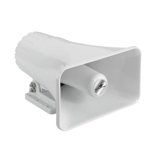 Monacor 30 W/8 Ohm, 400–7000 Hz, feuchtigkeitsbeständiger Hornlautsprecher