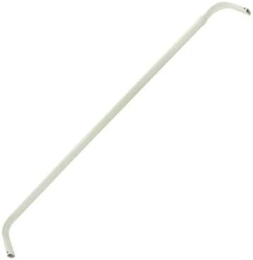 Graber Single Standard Lock Seam Curtain Rod, 48 to 84-Inch Adjustable Width, 3 1/2-Inch Projection, White