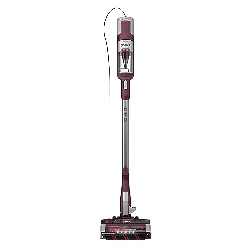 Shark HZ3000 Stratos Ultralight Corded Stick Vacuum with DuoClean PowerFins HairPro, Self-Cleaning Brushroll, & Odor Neutralizer Technology, Red Plum (Renewed)