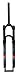 Stojak rowerowy na widelec 26 27.5 29 cali, Rower górski Front Fork Control Ramię Aluminium Regulacja Regulacja Odbicia Absorbera Widelec Widelec amortyzowany (Color : 1, Size : 29inch)