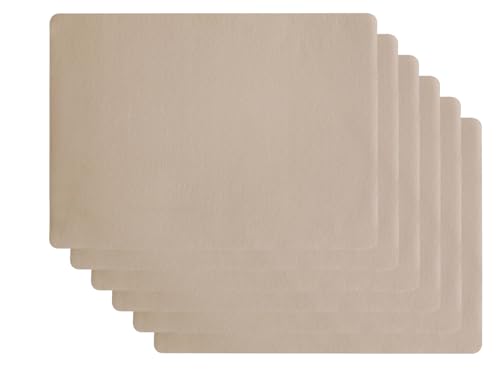 ASA Selection Tischset Lederoptik Stone 46 x 33 cm Set6