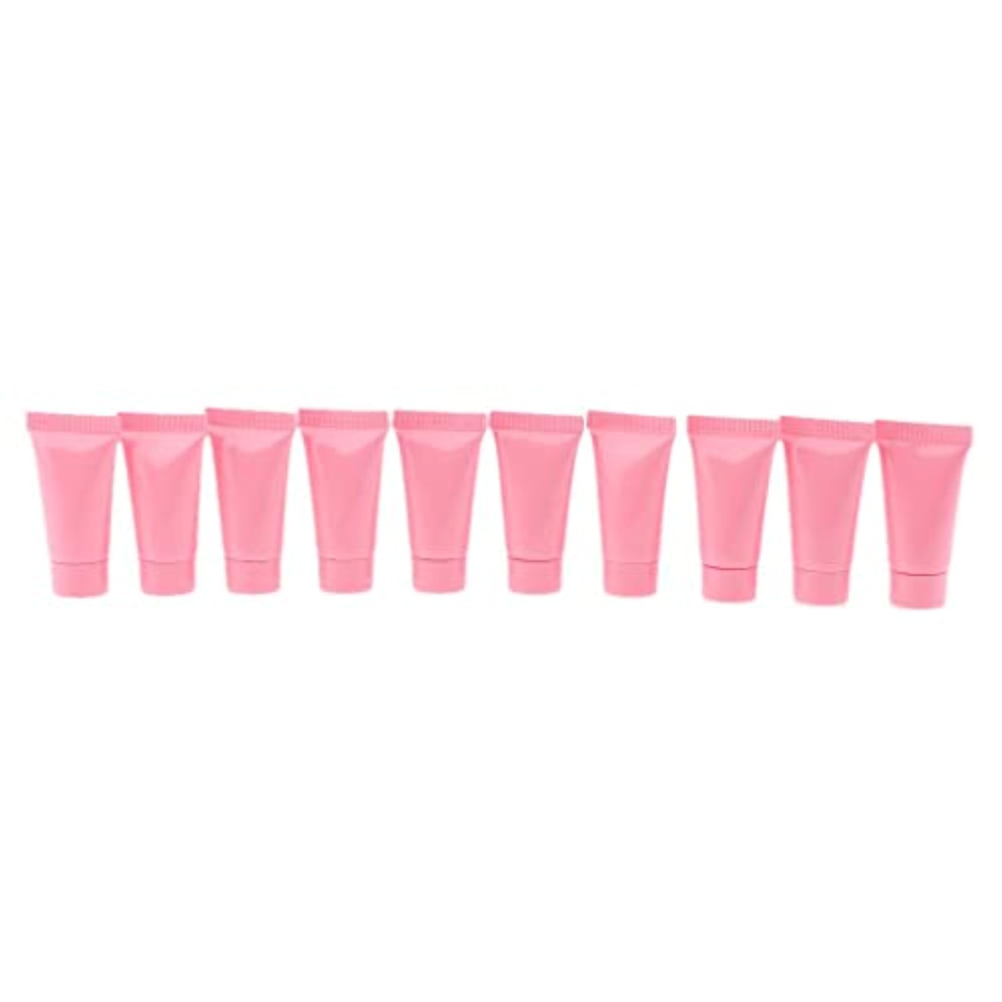 10x Pink Empty Cosmetic Tubes for Makeup Lotion Cream