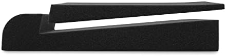 OUTSTANDER 2x Monitor Isolation Speaker Pads with Set of Cable Clip Organisers for Cable Management, Acoustic Studio Desktop Stands, High Density Foam, 29 x 19 x 5 cm or 11.5 x 7.5 x 2 Inches, Black