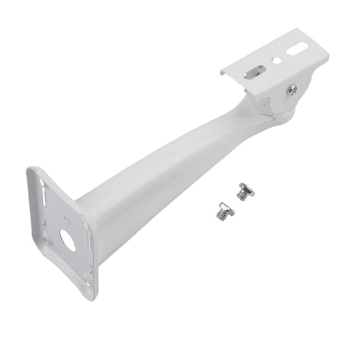 FACAIIO Soporte de montaje de cámara de acero para cámaras de seguridad, montaje en pared y techo, antivibración, resistente al óxido, 250 x 80 x 65 mm, color blanco