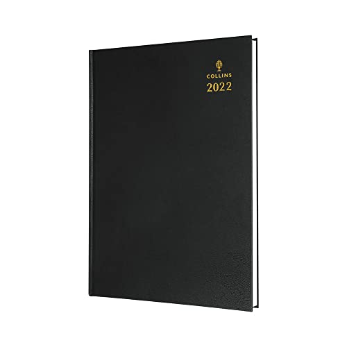 Collins Desk A4 Week to View 2022 Diary - Black