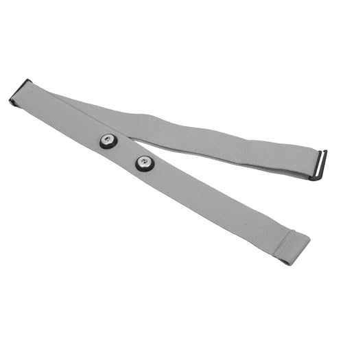 WEKAMOS Banda Cardiaca Ajustable con Sensor Deportivo Correa Pectoral Elástica y Monitor de Cardíaca para Actividades Compatible con Polar Gris