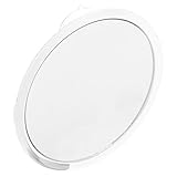 LOLIPPYY Vergrößerungsspiegel mit Saugnapf Runder Kosmetikspiegel Bruchsicher Leichtes Reise Make up Spiegel Einseitig Weiß für Frauen und Professionelle Visagisten