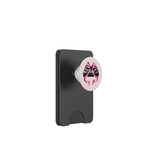 Coquette Bow Dj Disc Jockey - Tocadiscos para niña y mamá, color rosa PopSockets PopWallet para MagSafe
