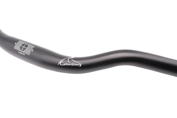 Manubrio per bicicletta MTB Riser Bar Ergo Manubrio per bicicletta, in alluminio, Ø 31,8 mm, 620 700 720 780 mm, nero opaco (720 mm)