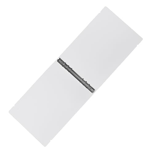 Angoily Papierhalter Aktenordner Für Lose Blätter Bretter Kabel Notizbuch Binder Dokumentieren Aufkleber Con Großer Ordner Ordnerringe Mini-budgetordner Banker Büro Schulmappe Weiß Plastik