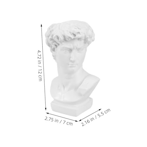 Estatua retro David iplusmile jarrón decorativo de resina tallada para mesas elegantes 3