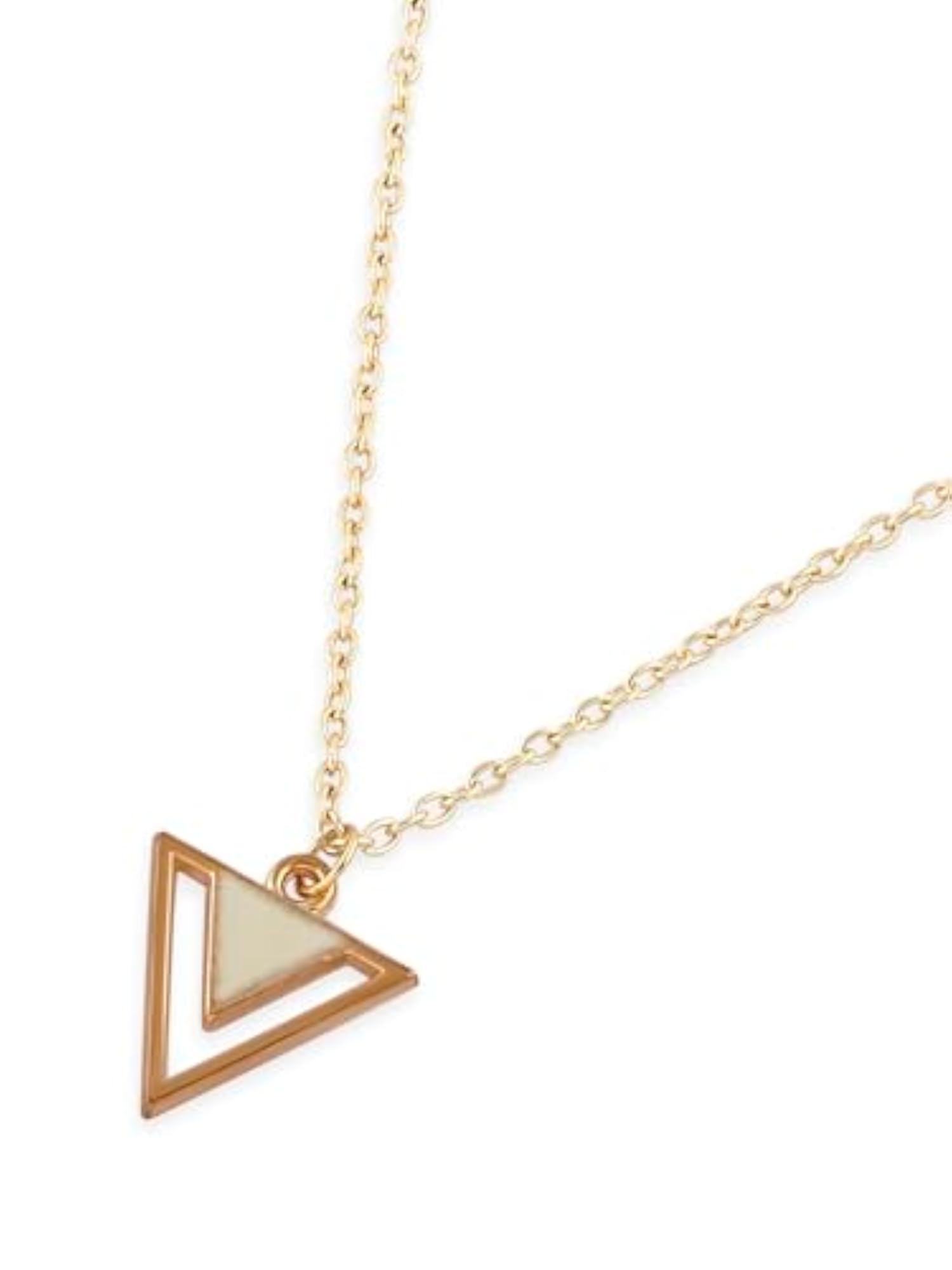 Enamelled Dolphin & Triangular Pendant Set