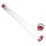 HONMEET 釣り用ウキ収納チューブ 透明アクリル製 軽量 携帯便利 整理整頓 収納ケース 釣り道具 ウキホルダー付き 保護スポンジ内蔵