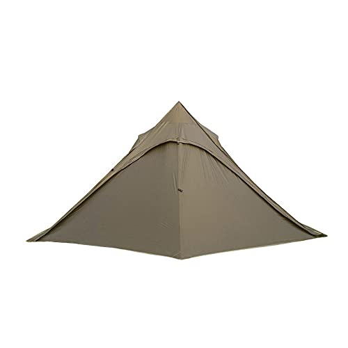 Tente bivouac 2 personnes ultra légère marron pour randonnée et camping