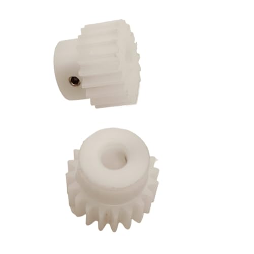 Cylindrical Drive 2pcs 0.5 Module 46T Straight Teeth Gear 24mm Diameter 0.5M 46 Teeth Plastic Cylindrical Spur Gear with Step Pinion Rack Machinery(8mm bore)