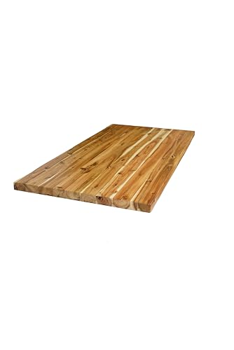Image of BingLTD - 60 inch L x 30 inch Rectangular Acacia Butcher Block Standard Countertop with Edge Grain (CT6030-AC-CC)