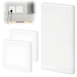 PHMING 3 Piezas Cubiertas Ciegas Empotradas Autoadhesivo, Tapa Ciega Blanco