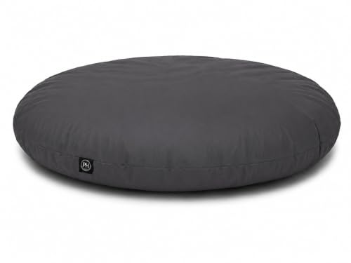 PATCH HOME 2 in 1 Funktion Sitzsack Sessel Bean Bag Sitzsäcke Gaming mit Reißverschluss bereits befüllt - Ø 125cm -Anthrazit – Ansicht 5
