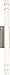 Kichler 11254NILED Korona Vanity, 1-Light LED 25 Watts, Brushed Nickel