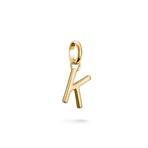 THOMAS SABO Charm-Anhänger Buchstabe K Connect vergoldet 18k Vergoldung Recyceltes 925 Silber