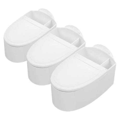 Toyvian 3 Pezzi Portacenere da Parete con Coperchio Ribaltabile Posacenere per Interni Bagno e Ufficio Montaggio senza Fori per Camera da Letto e Spazi Fumatori