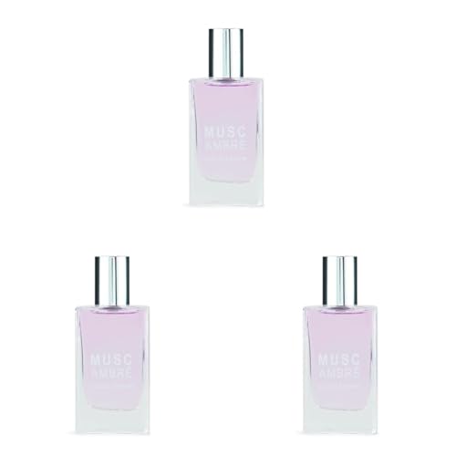 JEANNE ARTHES - Parfum Femme La Ronde des Fleurs - Musc Ambré - Eau de Parfum - Flacon Vaporisateur 30 ml - Fabriqué en France À Grasse (Lot de 3)