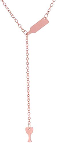 Preisvergleich Produktbild Halskette Weinflasche Tasse Lange Anhänger Halskette Aussage Choker Chain Schmuck