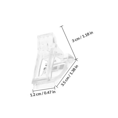 40 clips para uñas extensión y pinzas para manicura miniatura 2