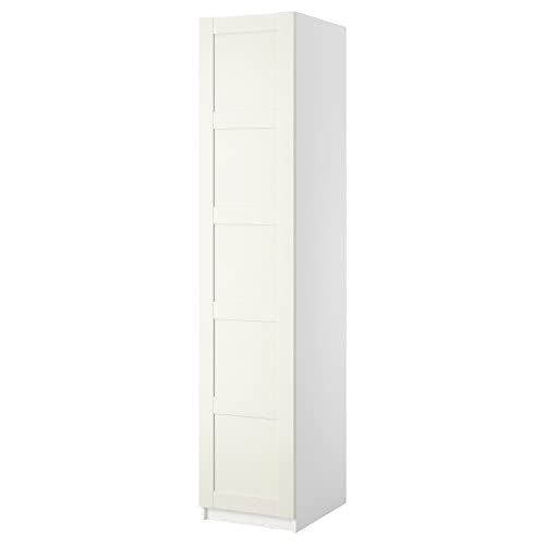 PAX armoire avec 1 porte, 50x38x236 cm, blanc/Bergsbo blanc