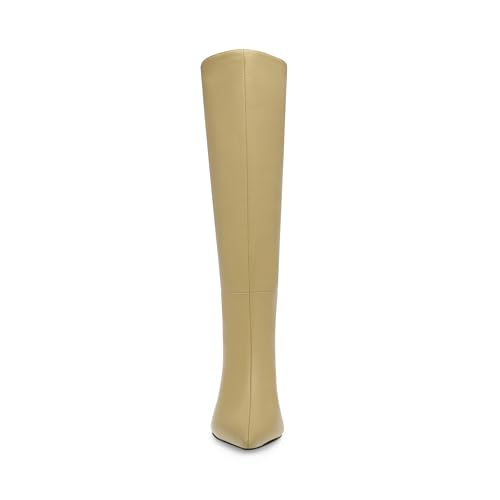 Steve Madden Steve Madden Women's Lavan Knee High Boot, Cream Leather, 7