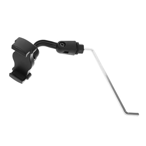 Toyvian Support Téléphone Saxophone Instruments, Clip Smartphone Réglable pour Pupitre et Pied de Micro Support Universel en Acier Inoxydable pour Musiciens...