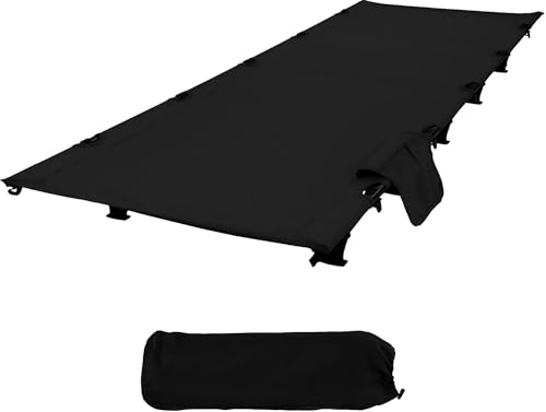 Elevon Camping Cot, 28" Extra Wide Sleeping Cot, Portable Folding Tent Camping Bed, Compact for Outdoor Travel, Base Camp, Hiking, Mountaineering, Lightweight Backpacking, 400lb Capacity