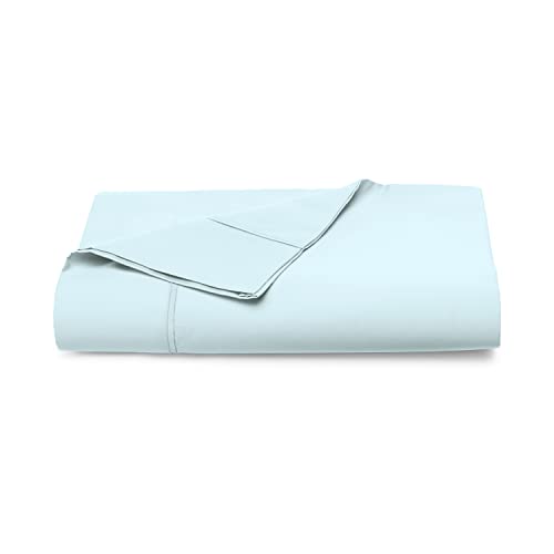 Pizuna Single Flat Sheet Baby Blue, 400 Thread Count Long Staple 100% Cotton Flat Sheet Single 180x280 cm