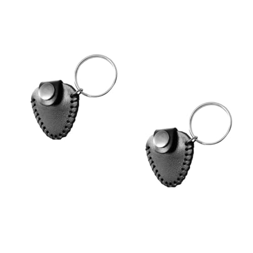 Kisangel 2pcs Plectrum Storage Organizer Guitar Plectrum Holder Pick Bag for Guitar Bass Ukulele Accessory Case