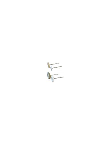 Maxicraft 89739 Jeu de 2 disques de polissage ø 20 mm - chamois et flanelle, Blanc Cover